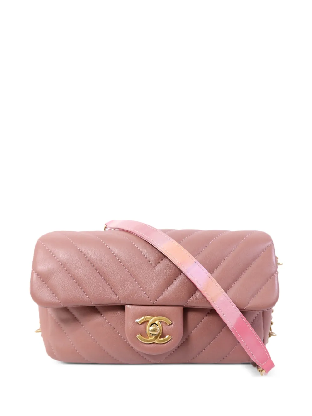 CHANEL Pre-Owned turn-lock-fastening shoulder bag - Pink