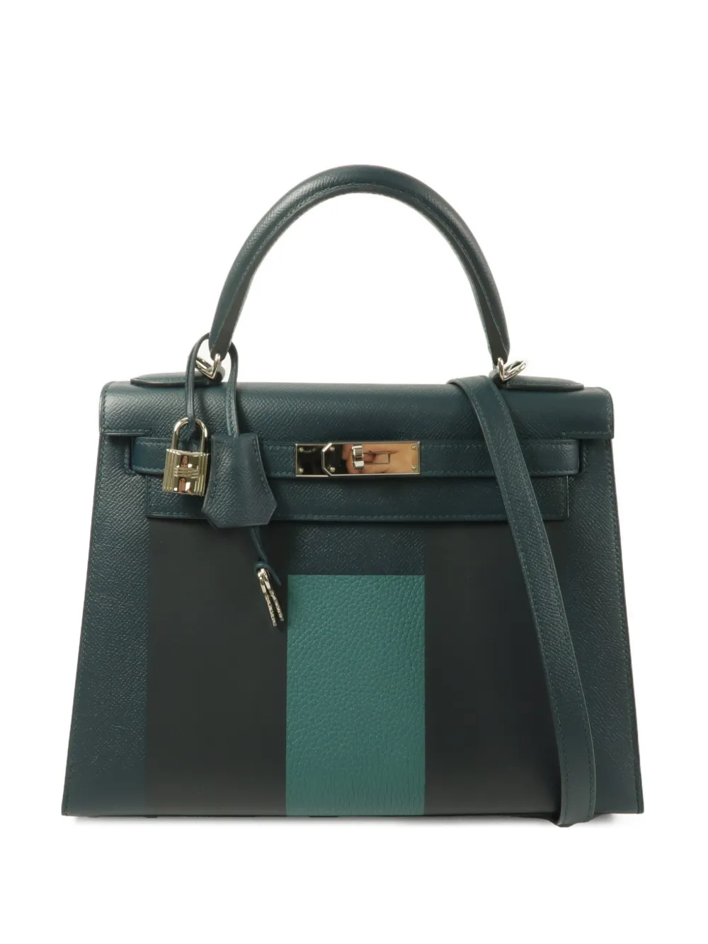 Hermès Pre-Owned 2018 28 Kelly leather tote bag - Green