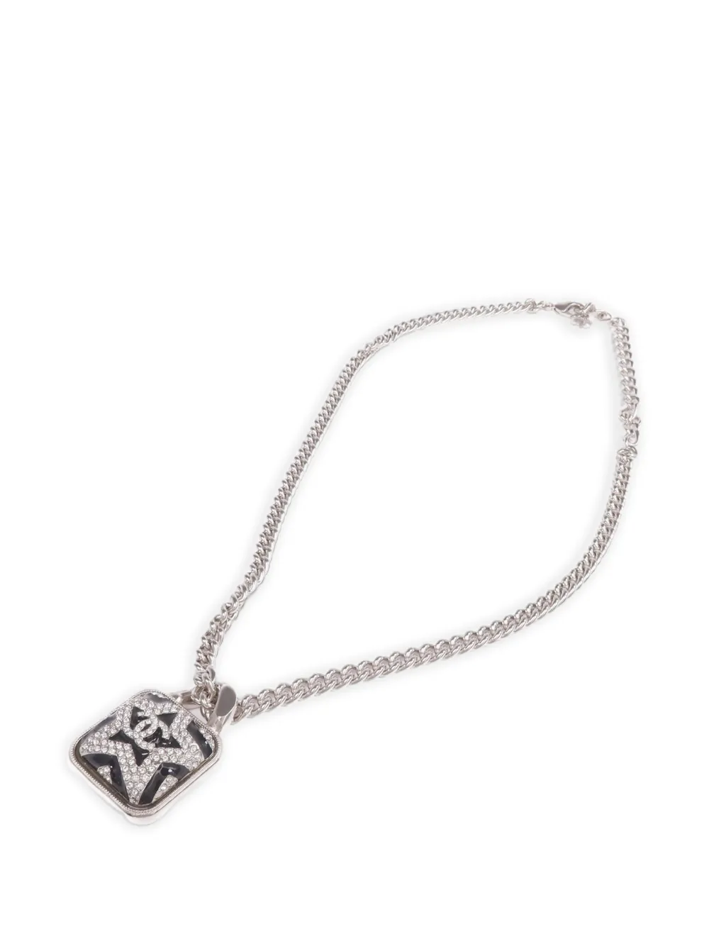 CHANEL Pre-Owned CC-star pendant necklace - Silver