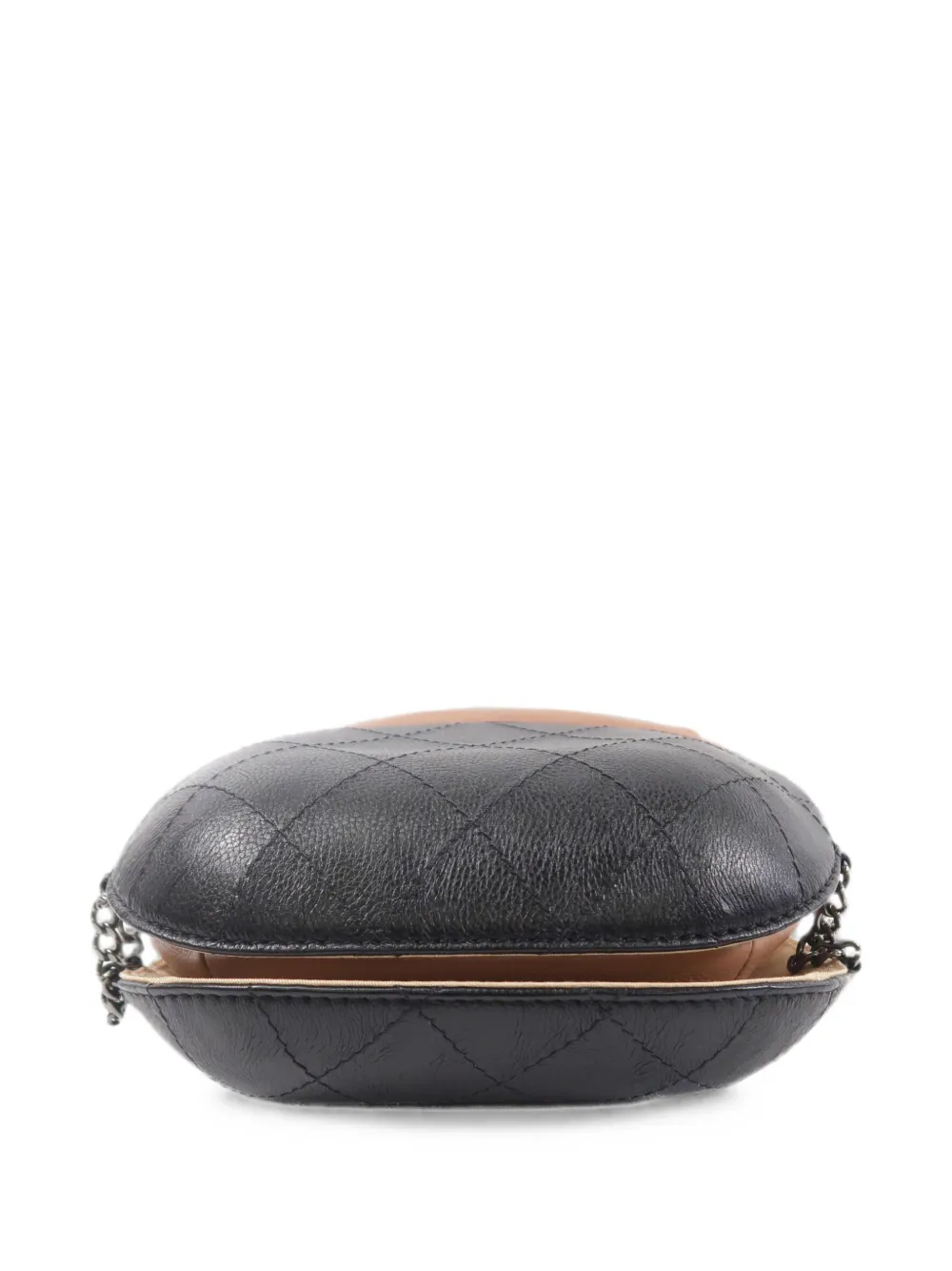 CHANEL Pre-Owned Gabrielle gewatteerde bucket-tas Beige