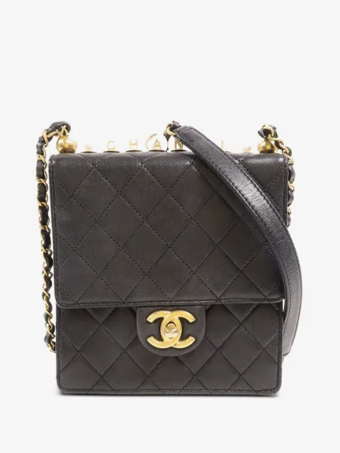 CHANEL Pre-Owned Matelassé CC turn-lock calfskin shoulder bag