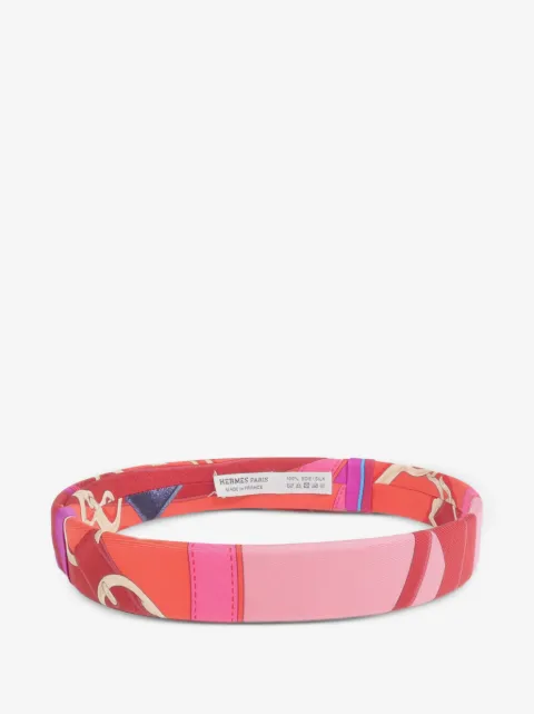 Hermès Pre-Owned graphic-print hairband