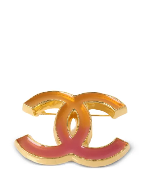CHANEL Pre-Owned CC-logo brooch