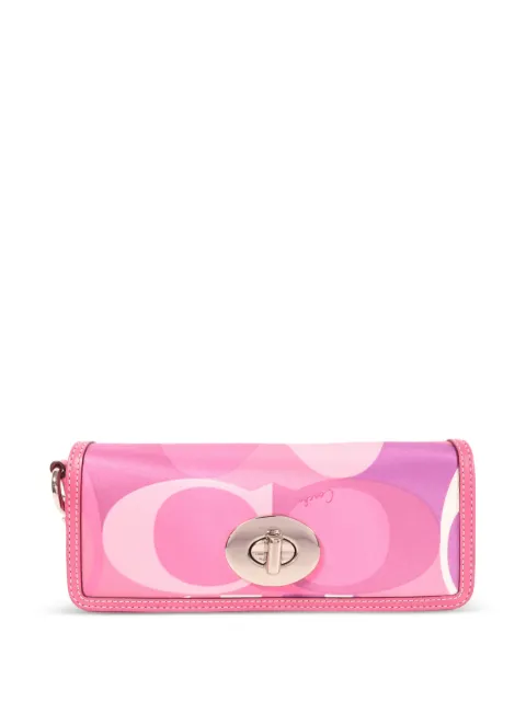 Coach Vintage turn-lock clutch bag