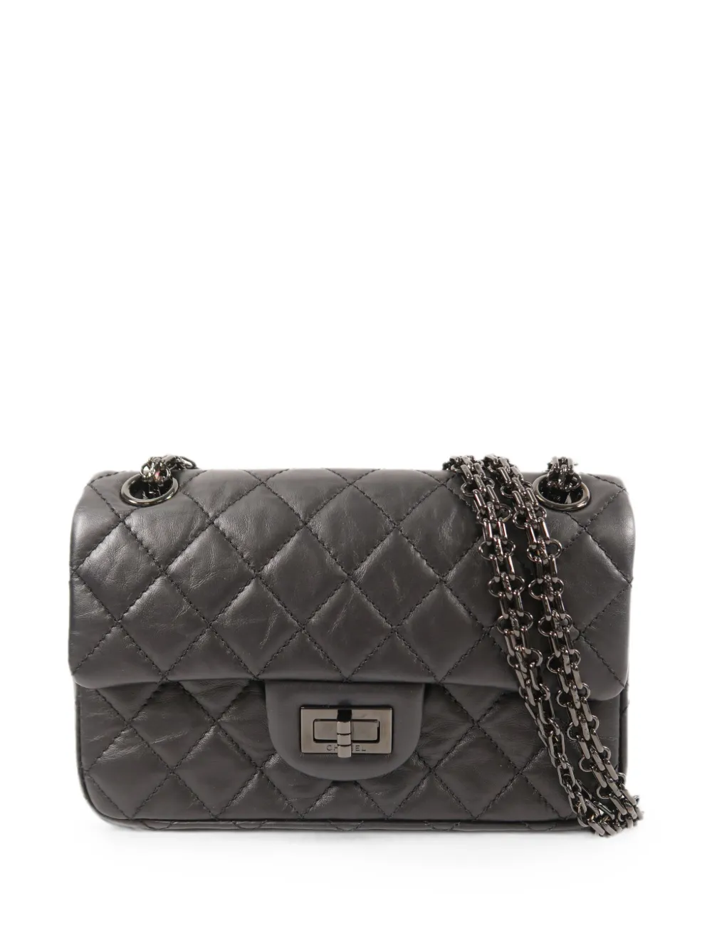 CHANEL Pre-Owned mini 2.55 quilted shoulder bag - Grigio