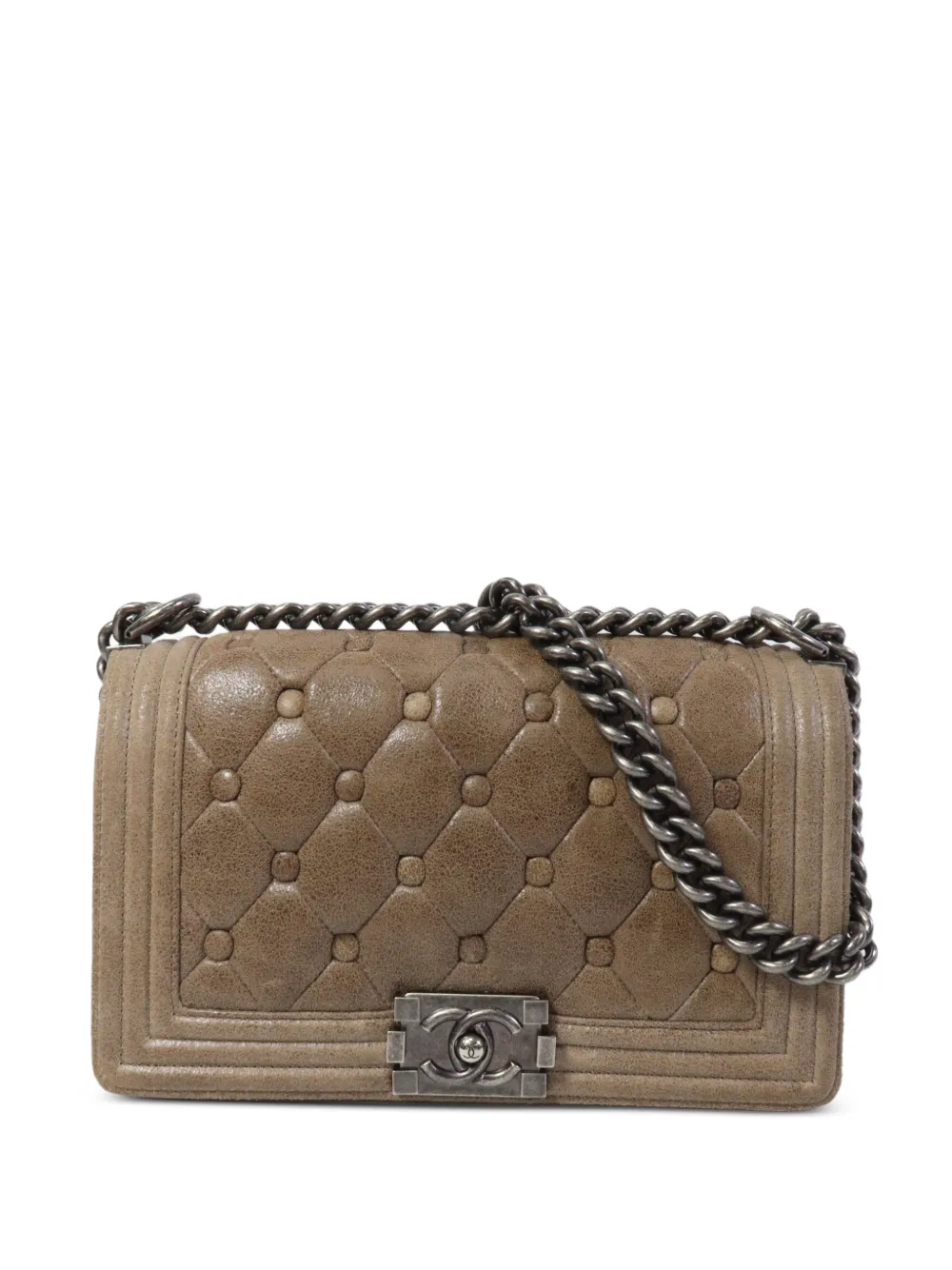 CHANEL Pre-Owned 25 Boy chain shoulder bag - Neutrals
