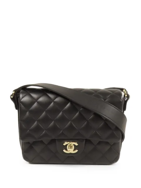 CHANEL Pre-Owned CC 旋扣绗缝单肩包