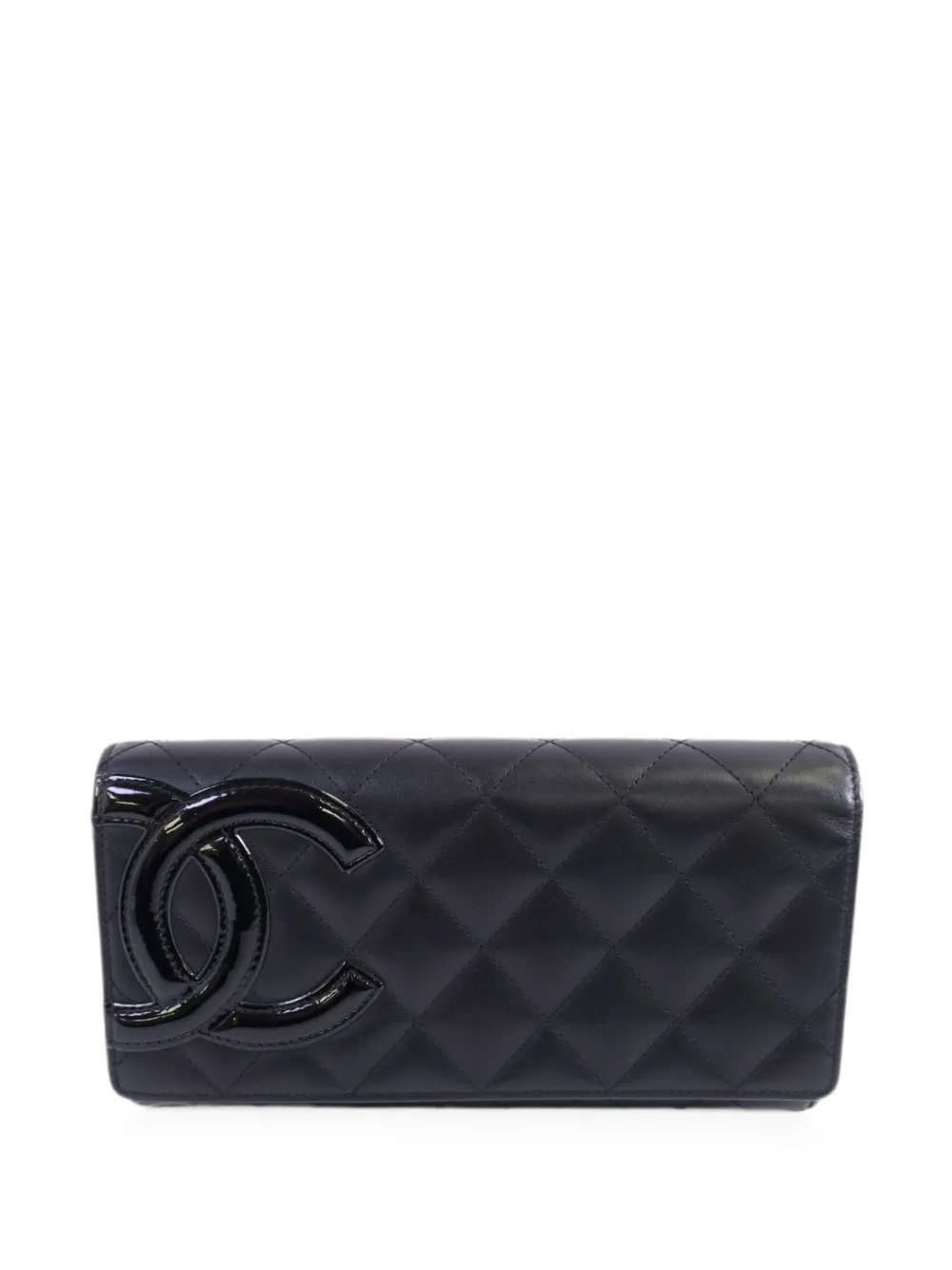 CHANEL Pre-Owned Cambon CC long wallet - Black