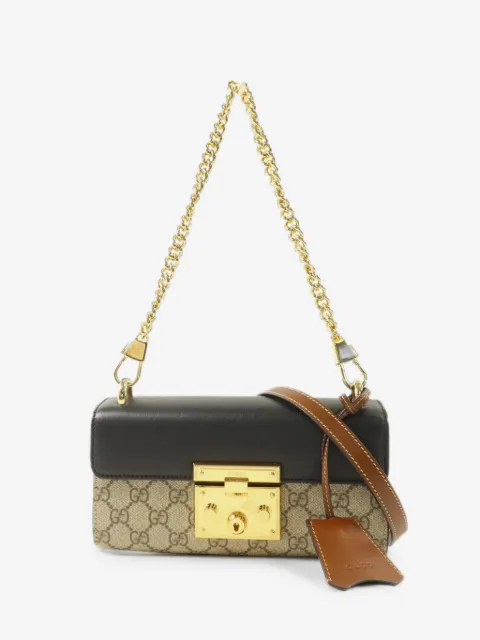 Gucci Pre-Owned Padlock Supreme shoulder bag