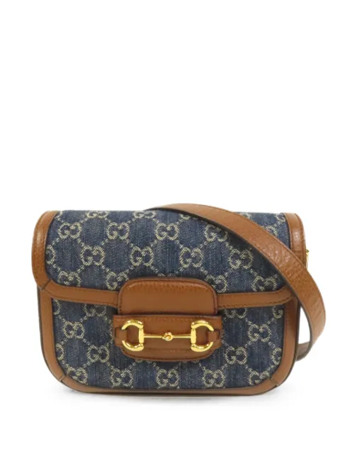 Gucci Pre-Owned Horsebit 1955 GG shoulder bag