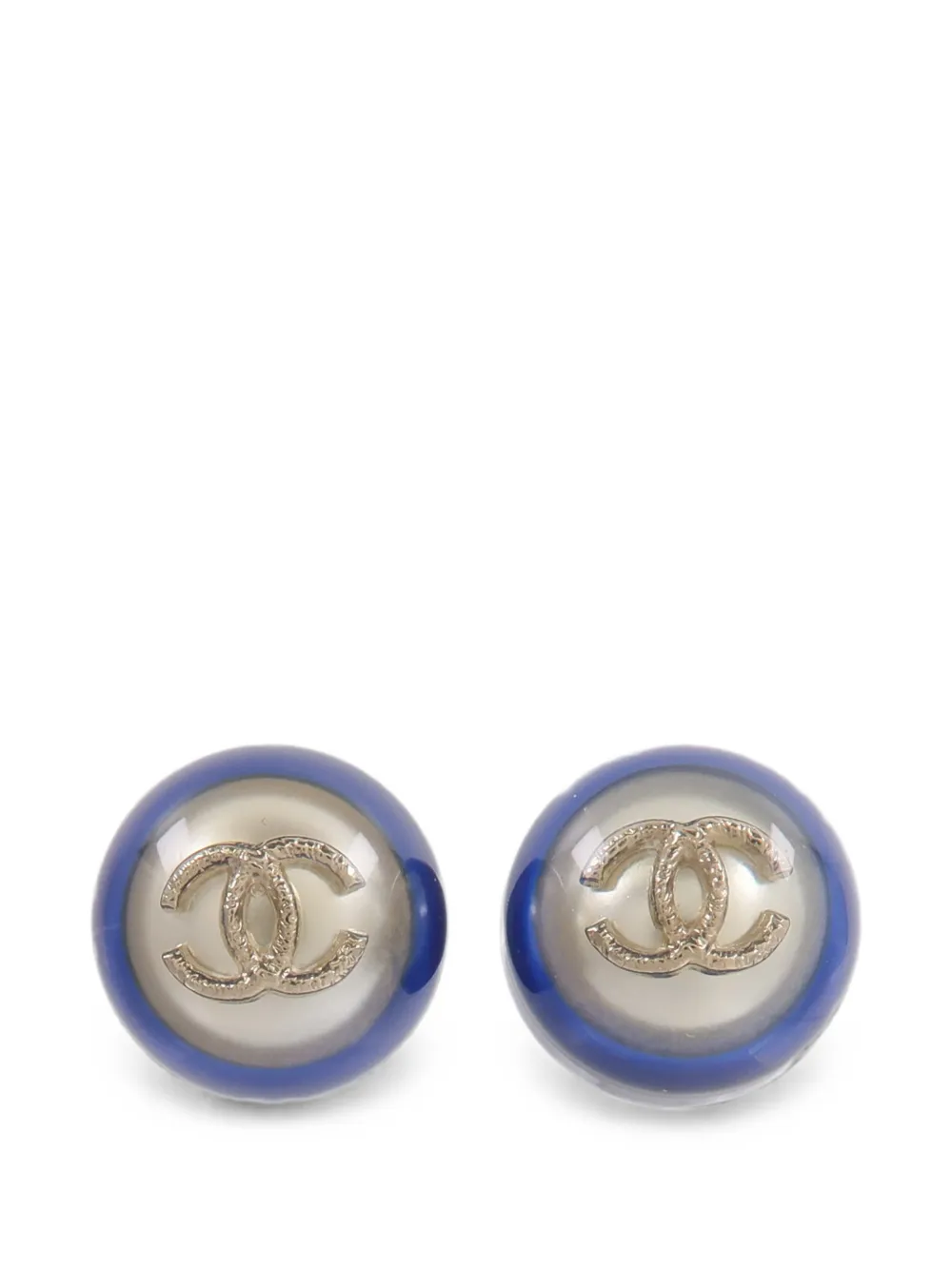 CHANEL Pre-Owned Orecchini a bottone - Toni neutri
