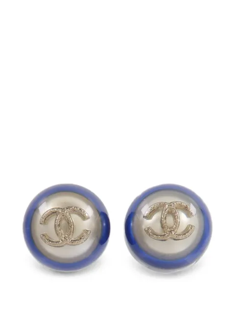 CHANEL Pre-Owned CC round earrings