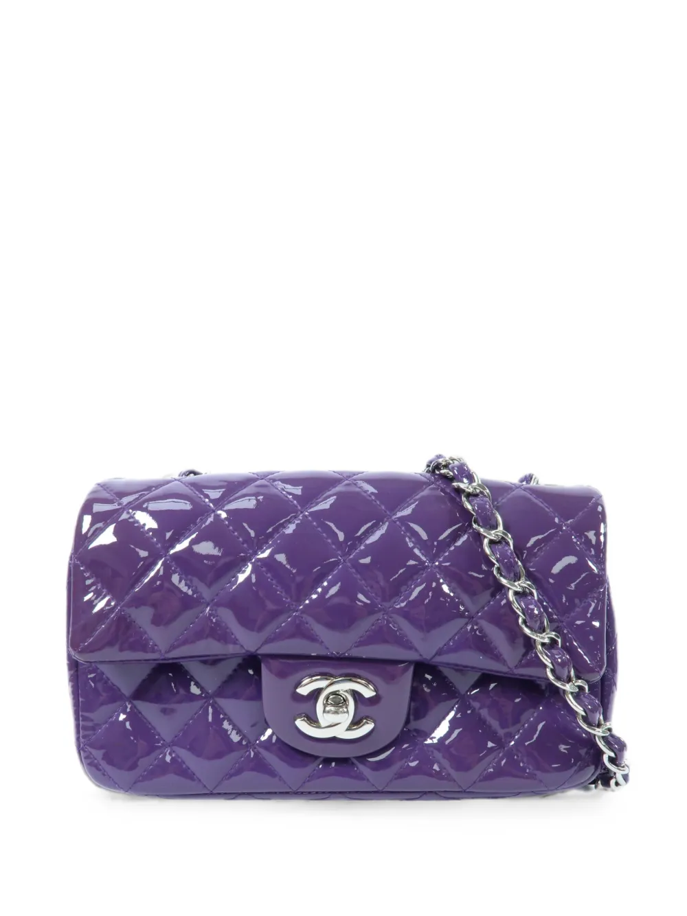 CHANEL Pre-Owned Borsa a spalla CC con chiusura a girello - Viola