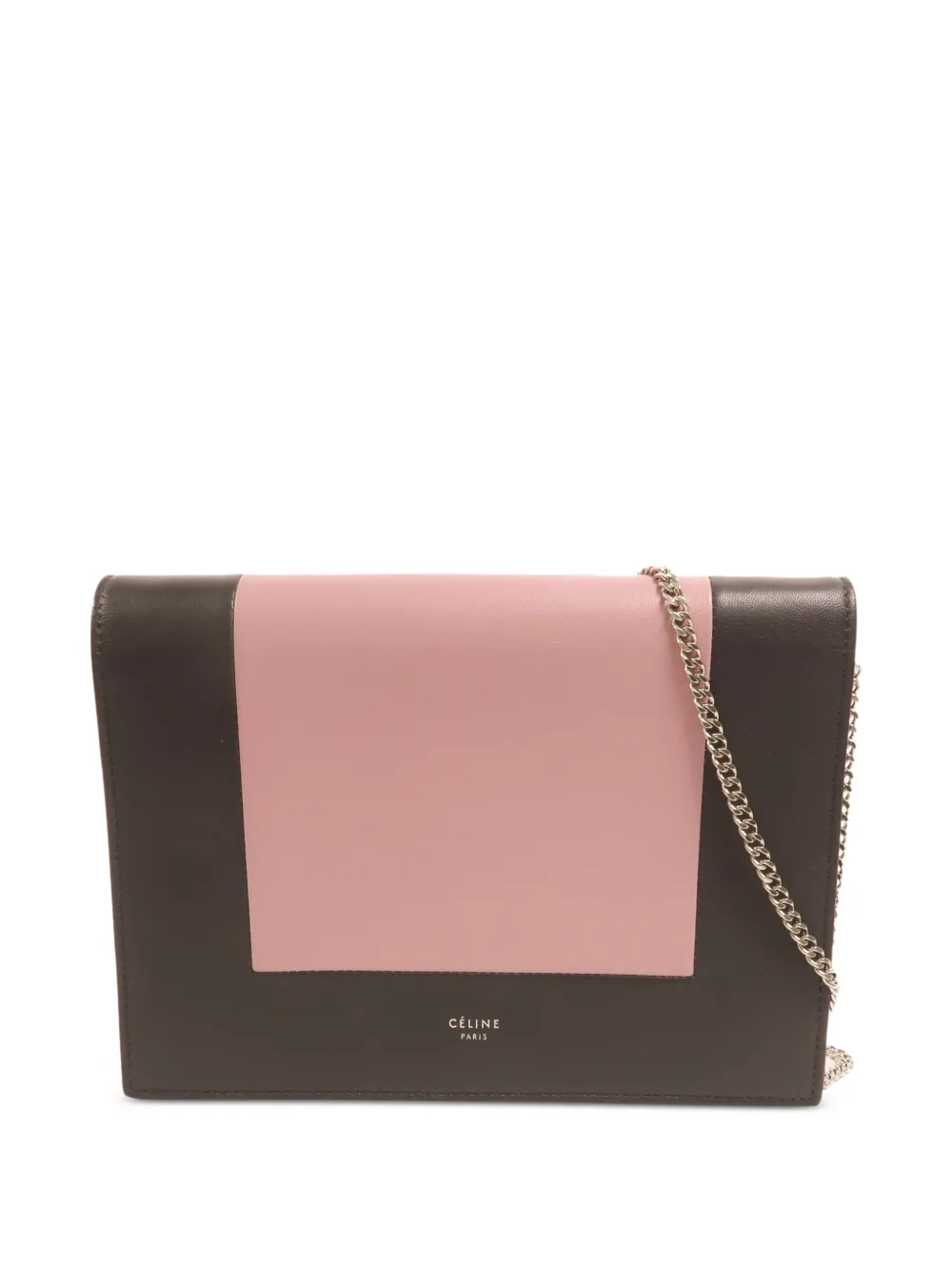 Celine Pre-Owned Frame chain shoulder bag - Brown