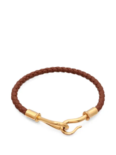 Hermès Pre-Owned Jumbo H braided-leather bracelet