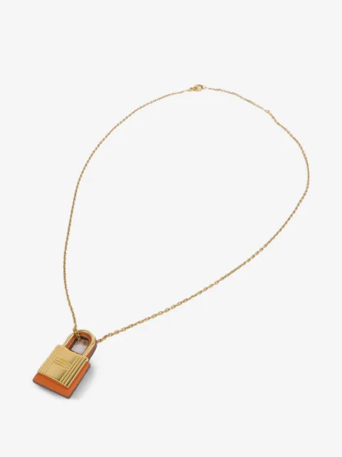 Hermès Pre-Owned padlock-pendant necklace