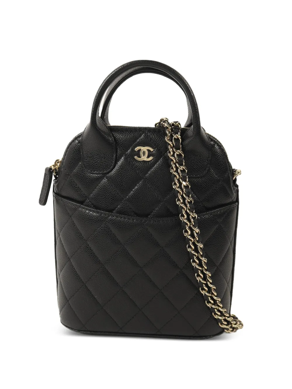 CHANEL Pre-Owned diamond-quilted tote bag - Black