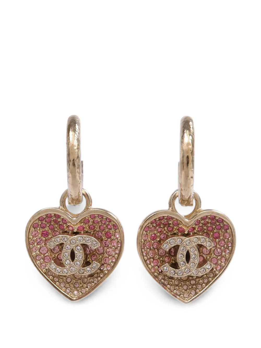 CHANEL Pre-Owned Orecchini a cuore CC - Oro