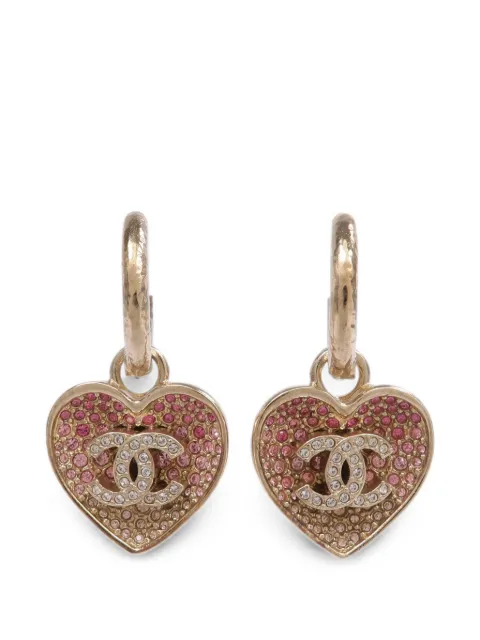 CHANEL Pre-Owned серьги с логотипом CC