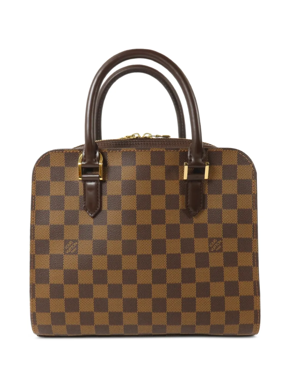 Pre-owned Louis Vuitton Damier Triana Handbag In Brown
