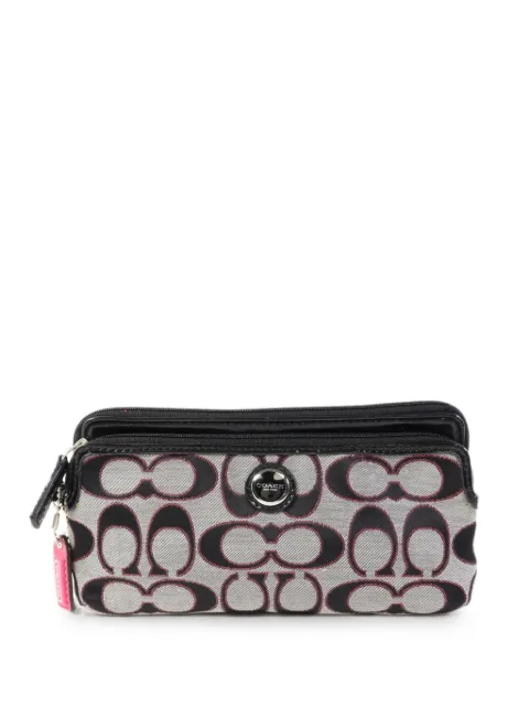 Coach Vintage monogram-print wristlet clutch bag