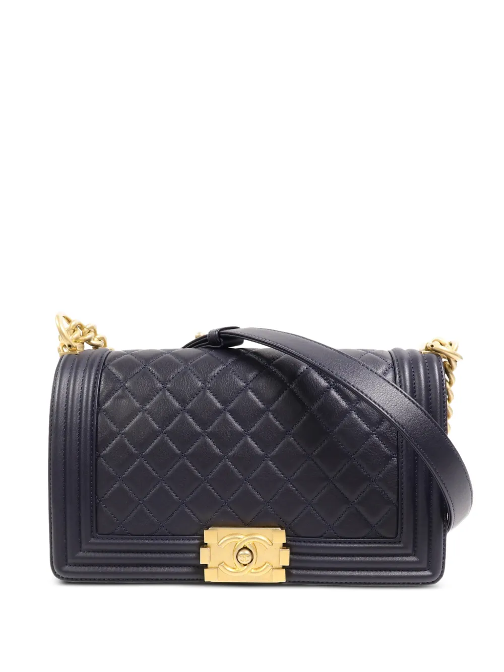 CHANEL Pre-Owned CC Boy 25 chain shoulder bag - Blue