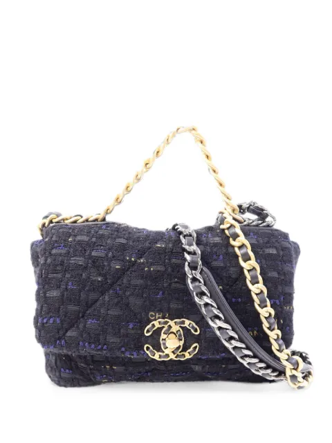 CHANEL Pre-Owned 19 Tweed-Schultertasche