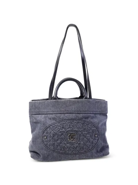 CHANEL Pre-Owned CC 牛仔单肩包