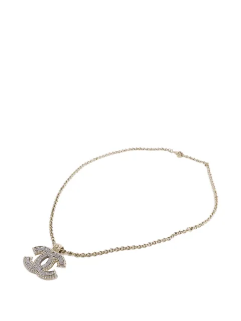 CHANEL Pre-Owned collar con logo CC