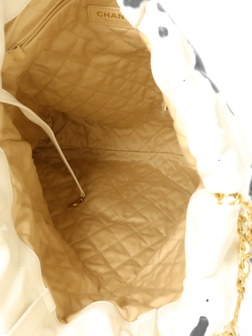 CHANEL Pre-Owned Bhanel 22 gewatteerde rugzak Beige