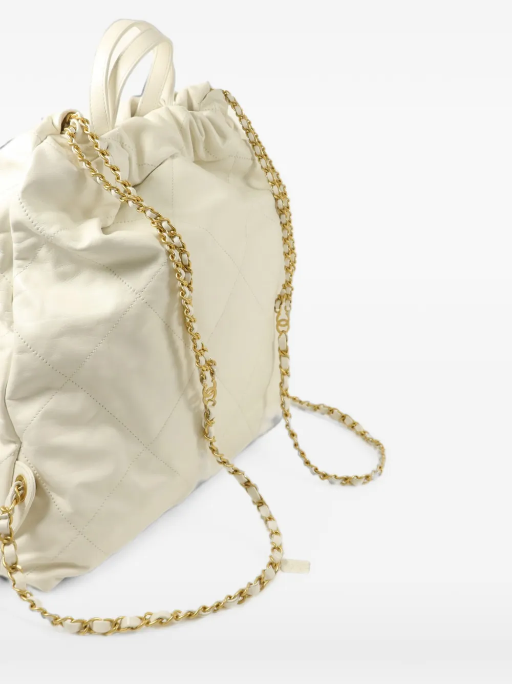 CHANEL Pre-Owned Bhanel 22 gewatteerde rugzak Beige