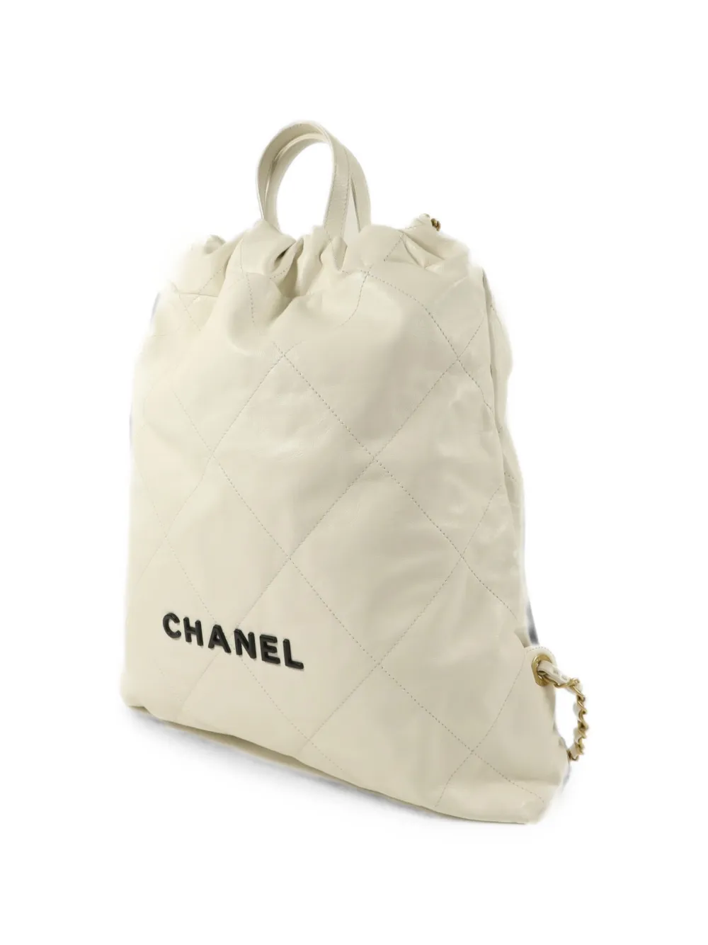 CHANEL Pre-Owned Bhanel 22 gewatteerde rugzak Beige