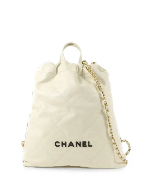 CHANEL Pre-Owned Bhanel 22 diamond-quilted backpack
