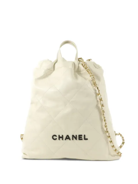 CHANEL Pre-Owned mochila Chanel 22 con acolchado de rombos