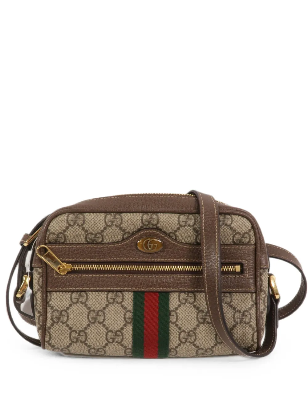 Gucci Pre-Owned mini GG Ophidia cross body bag - Marrone