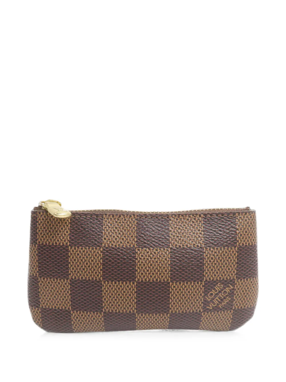 Louis Vuitton Pre-Owned Pouch in tela Damier Ébène - Marrone