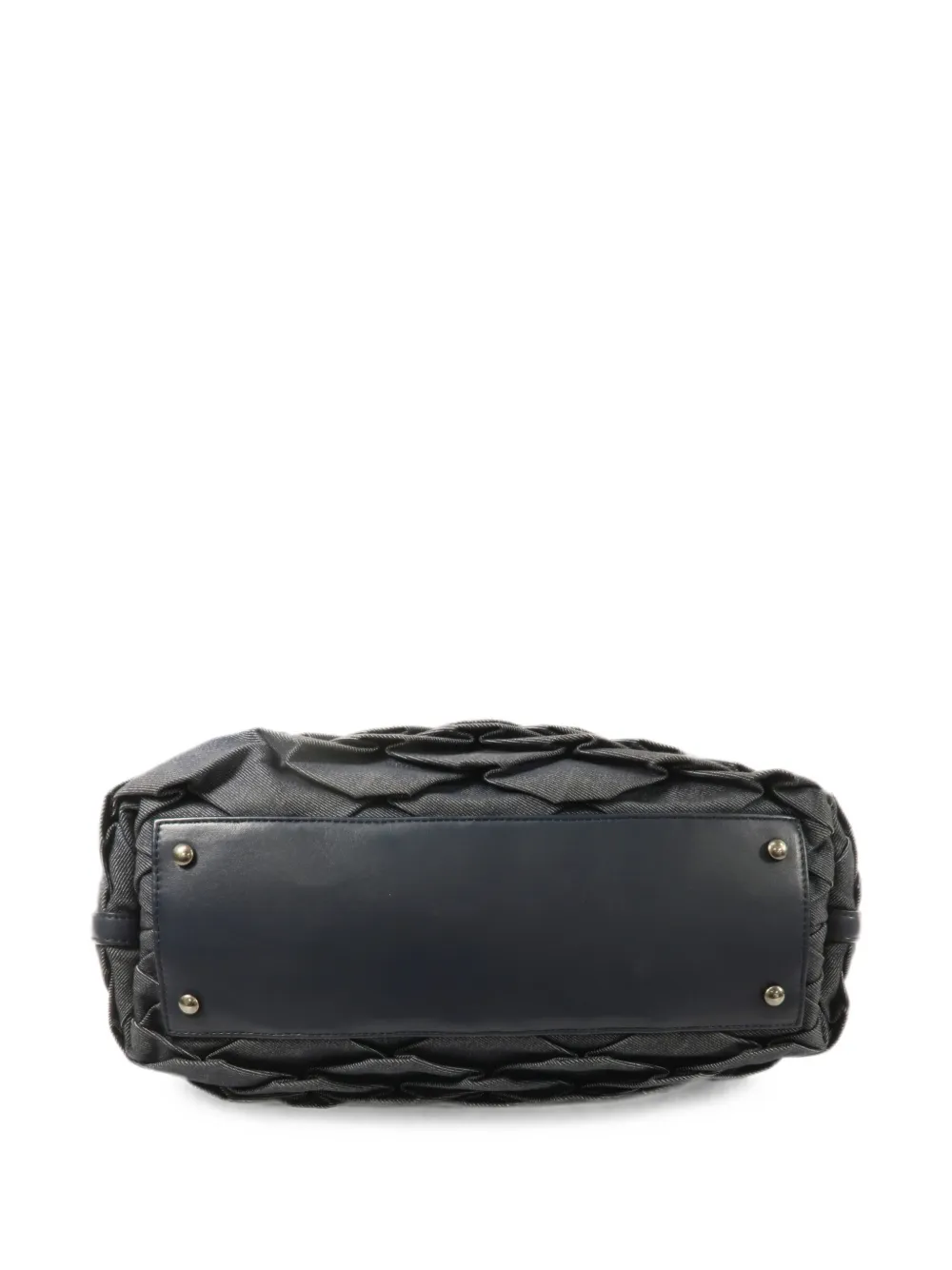 CHANEL Pre-Owned CC shopper met ruches Blauw
