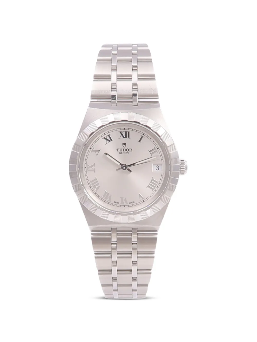 Pre-owned Tudor Royal 34mm Watch In Silver