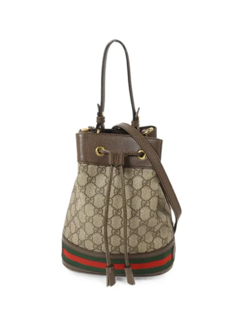 Gucci Pre-Owned Ophidia monogram-pattern bucket bag
