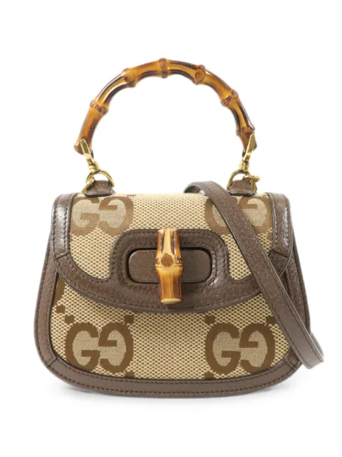 Gucci Pre-Owned Bamboo 1947 GG shoulder bag