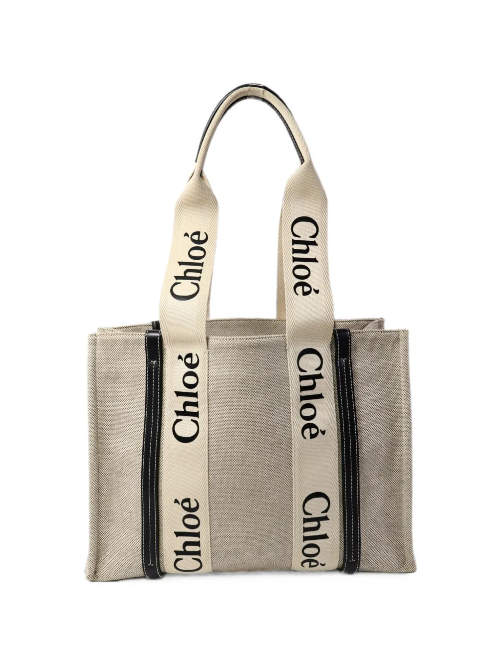 Chloé Vintage medium Woody tote bag - Toni neutri