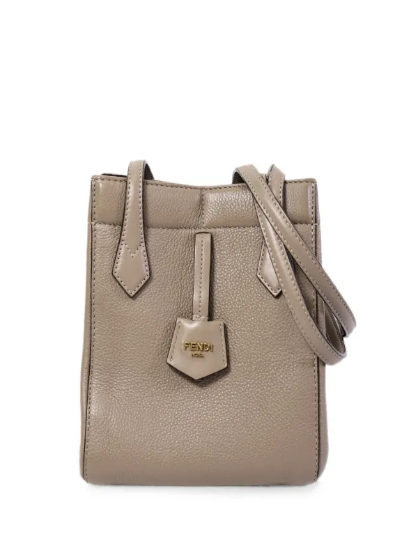 Fendi Pre-owned Mini Origami Shoulder Bag in Grey