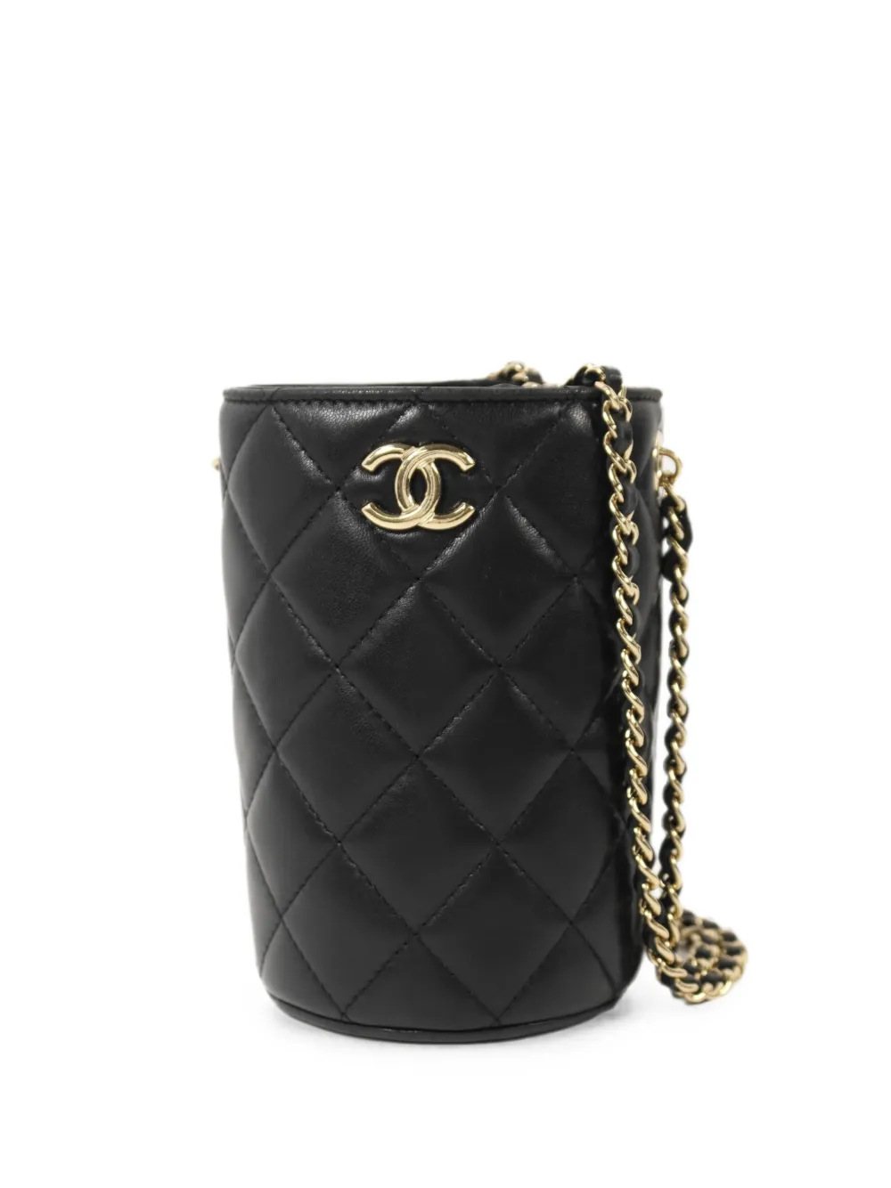CHANEL Pre-Owned Borsa a secchiello CC trapuntata - Nero