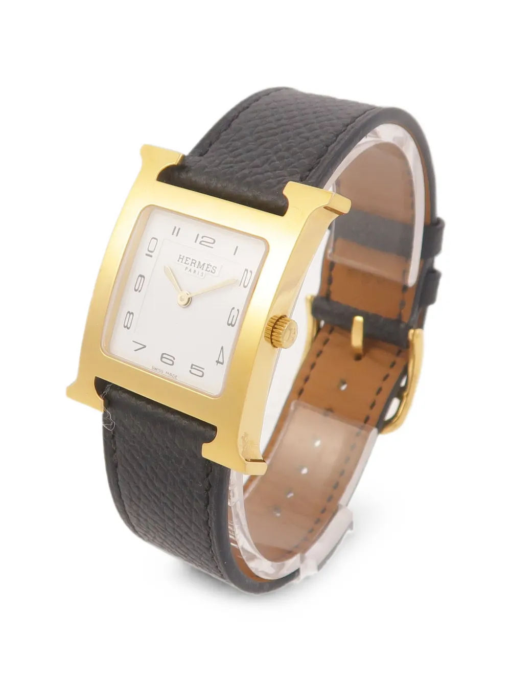Hermès Pre-owned Heure H 25mm Watch in White, view 3