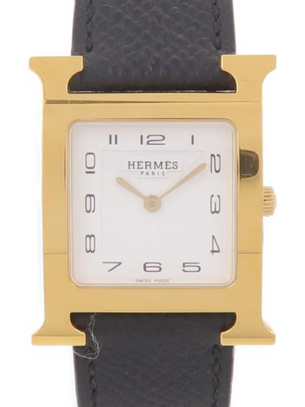 Hermès Pre-owned Heure H 25mm Watch in White, view 2