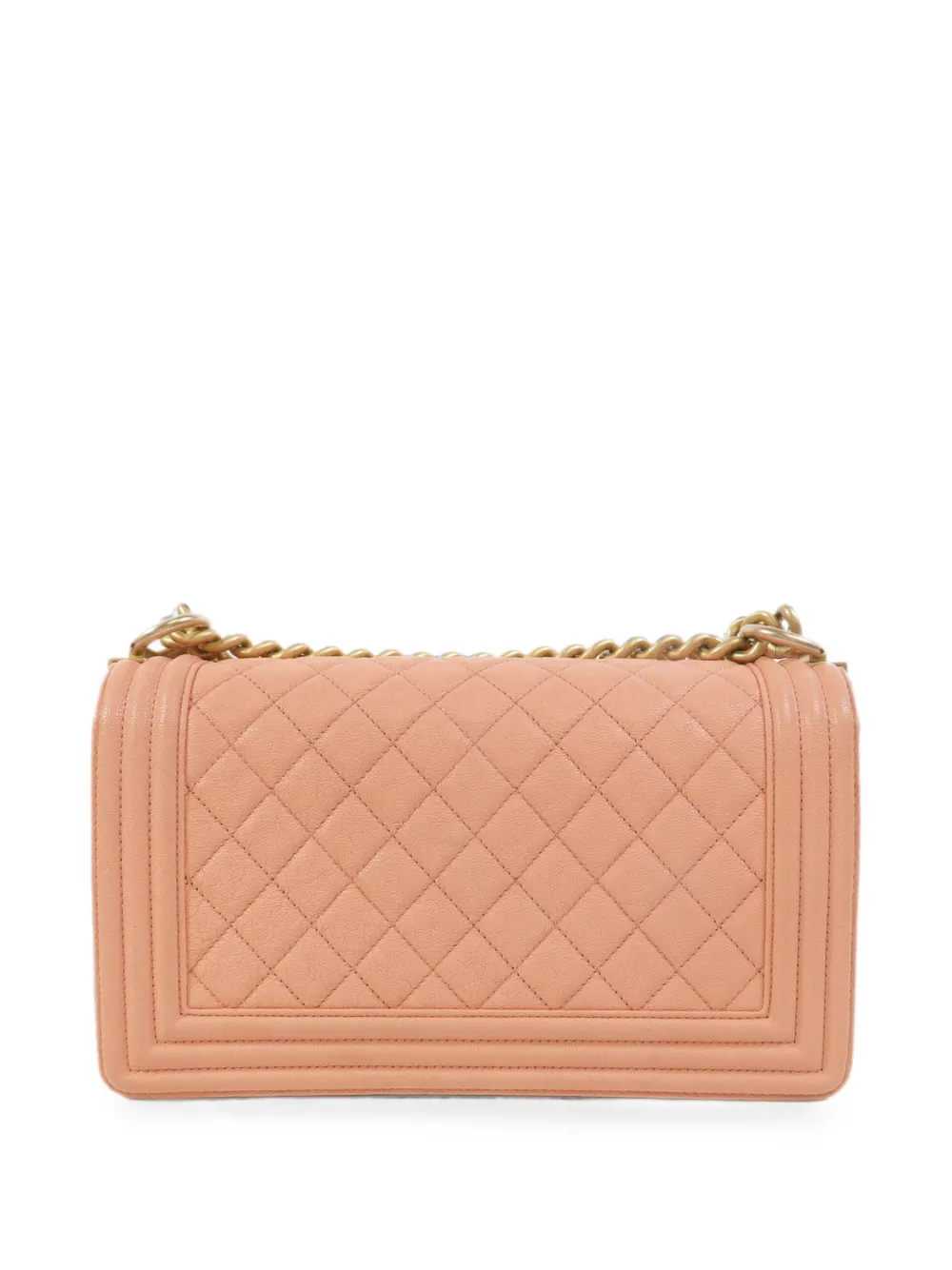 CHANEL Pre-Owned 25 Boy gewatteerde schoudertas Roze