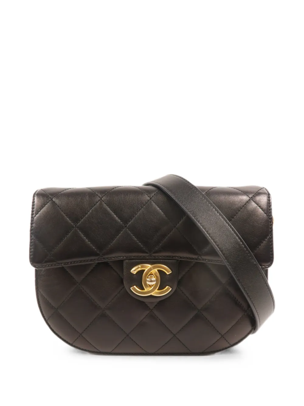 CHANEL Pre-Owned CC turn-lock quilted shoulder bag - Nero