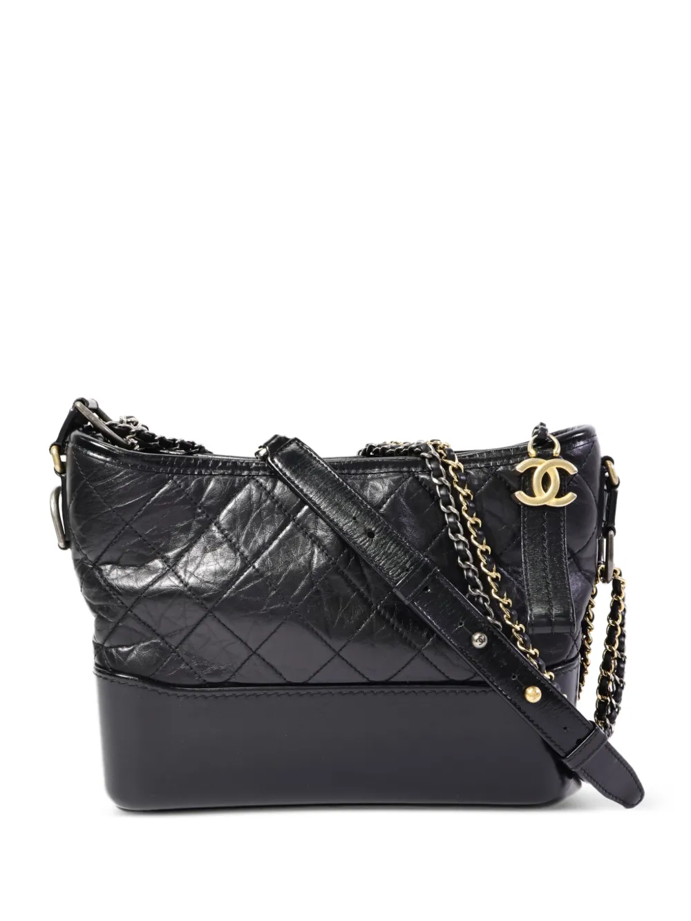 CHANEL Pre-Owned Borsa a spalla Gabrielle matelassé - Nero