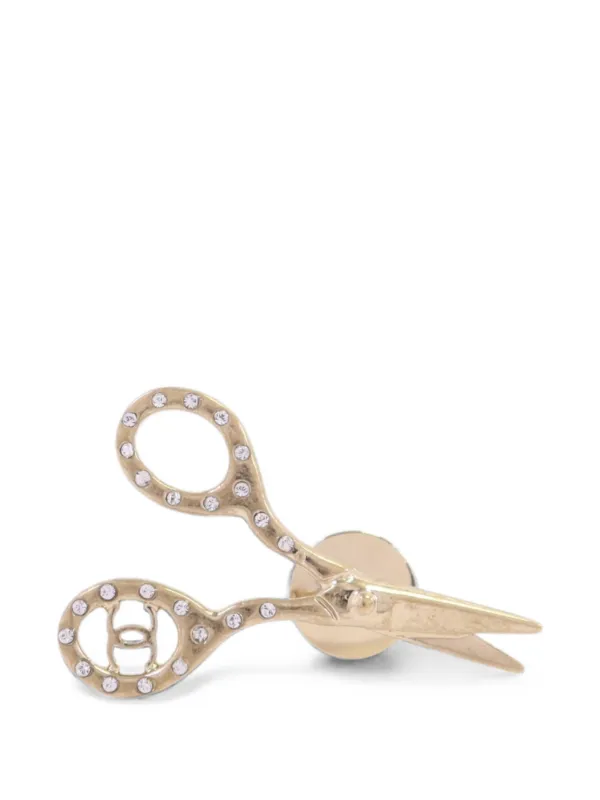CHANEL ココマーク ブローチ ピアス セット CHANEL Pre-Owned ココマーク ビジュー ブローチ セット | ゴールド