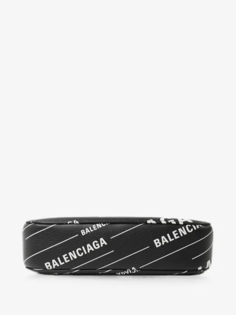 Balenciaga Pre-Owned logo-print leather shoulder bag